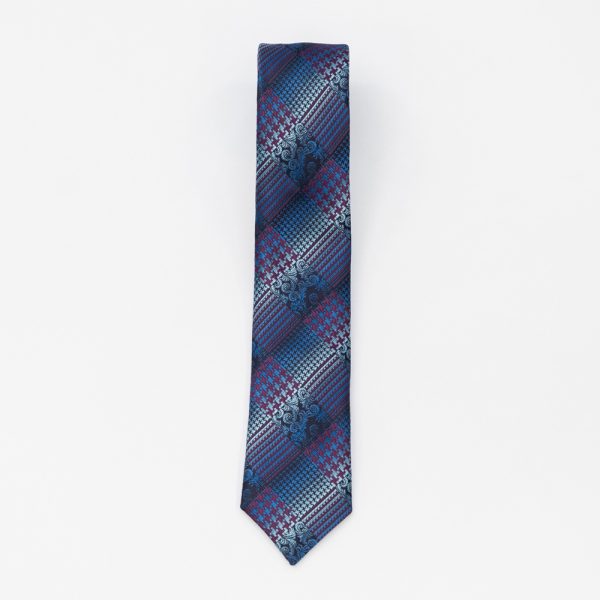 Cravata albastra cu model